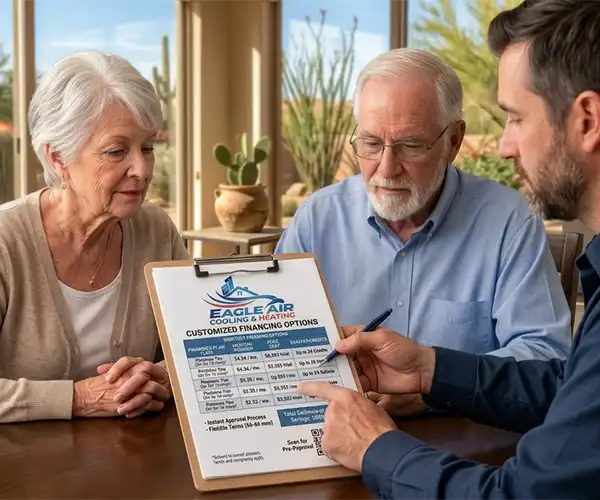 Senior Couple Considering their Financing options